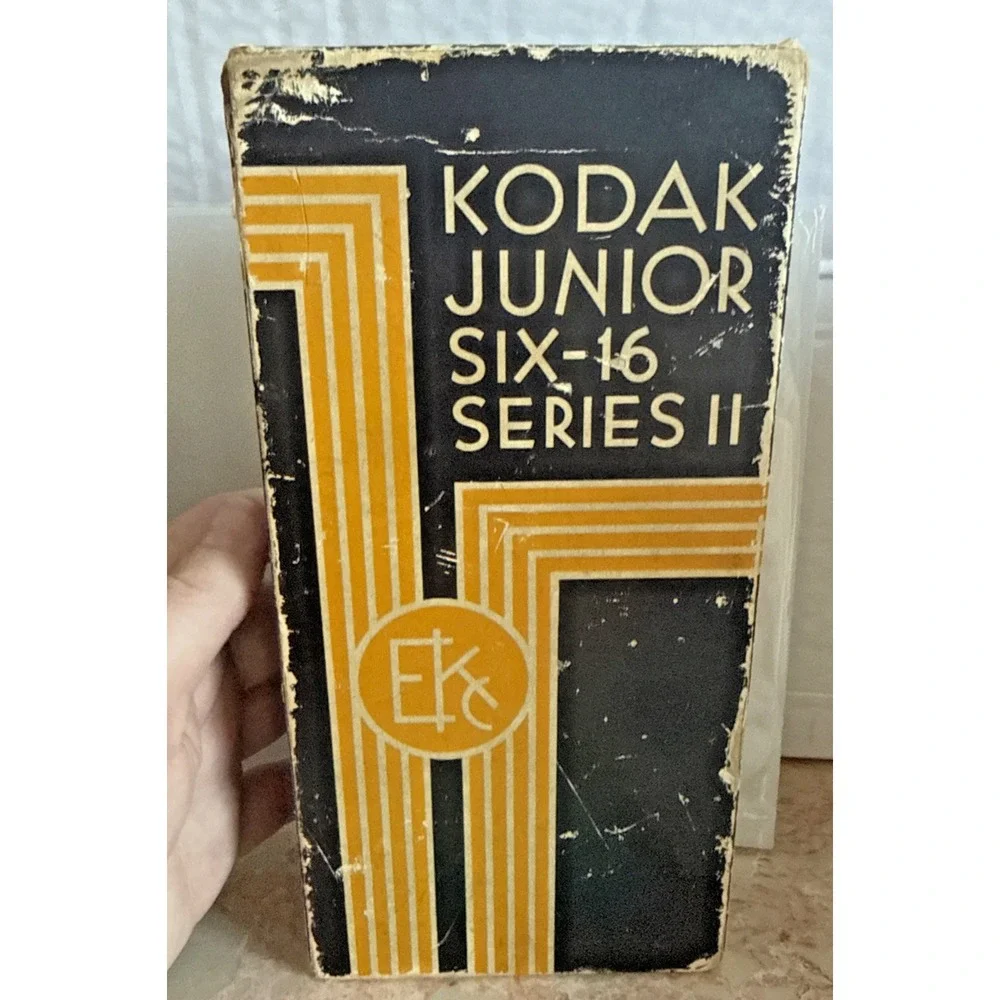 Kodak Junior Six-16 Series II Folding Camera Vintage Bellows with Box Manual